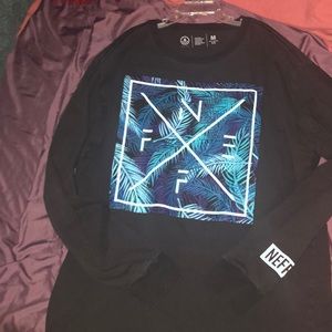 NEFF long sleev black tee